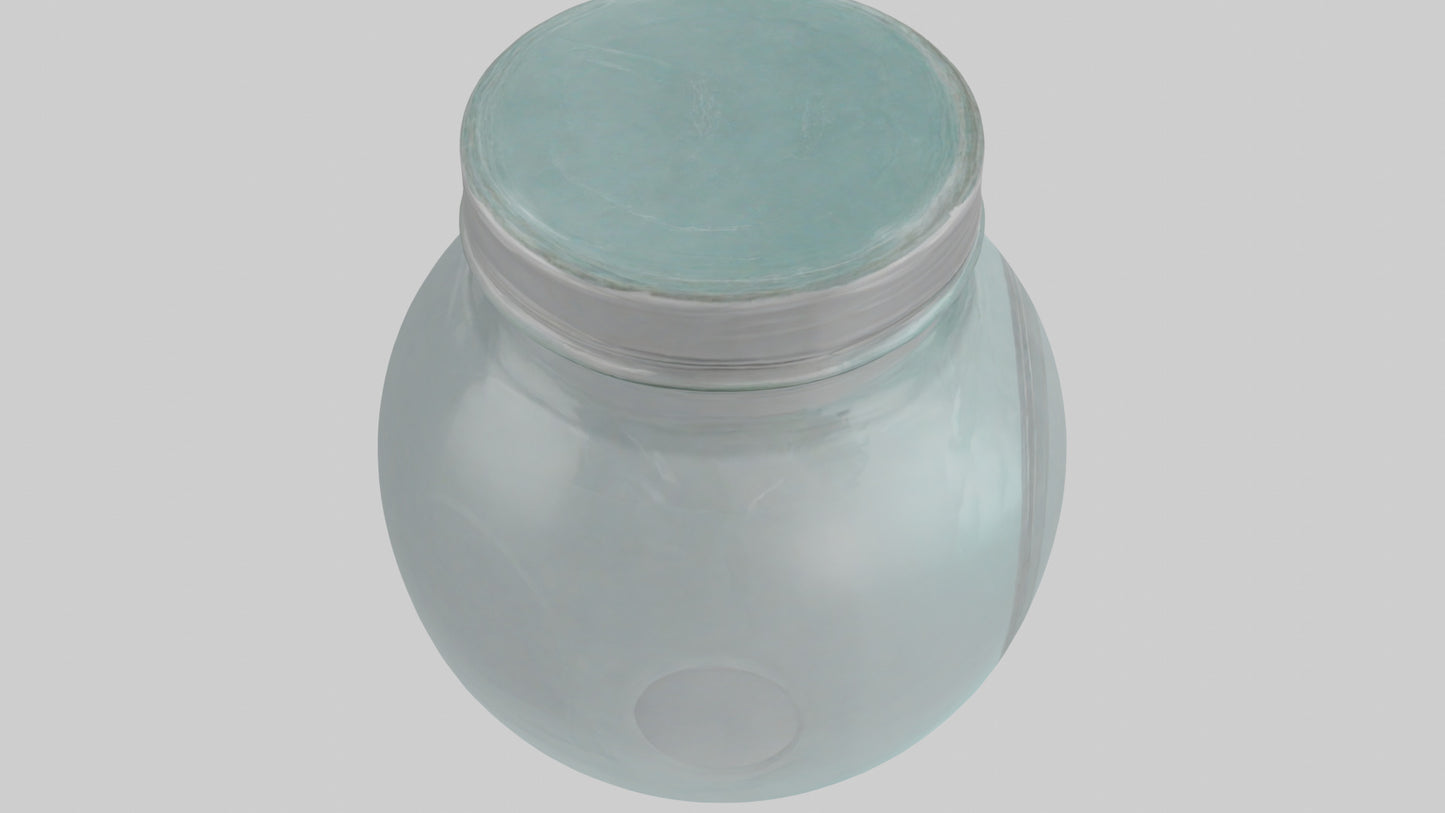 3D model Glass Jar model VR / AR / low-poly