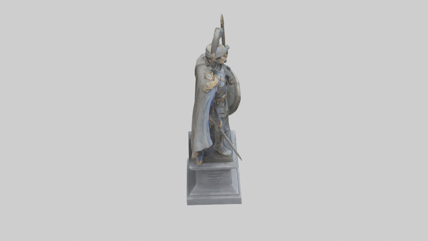 3D model Glory of War Hero Statue model VR / AR / low-poly