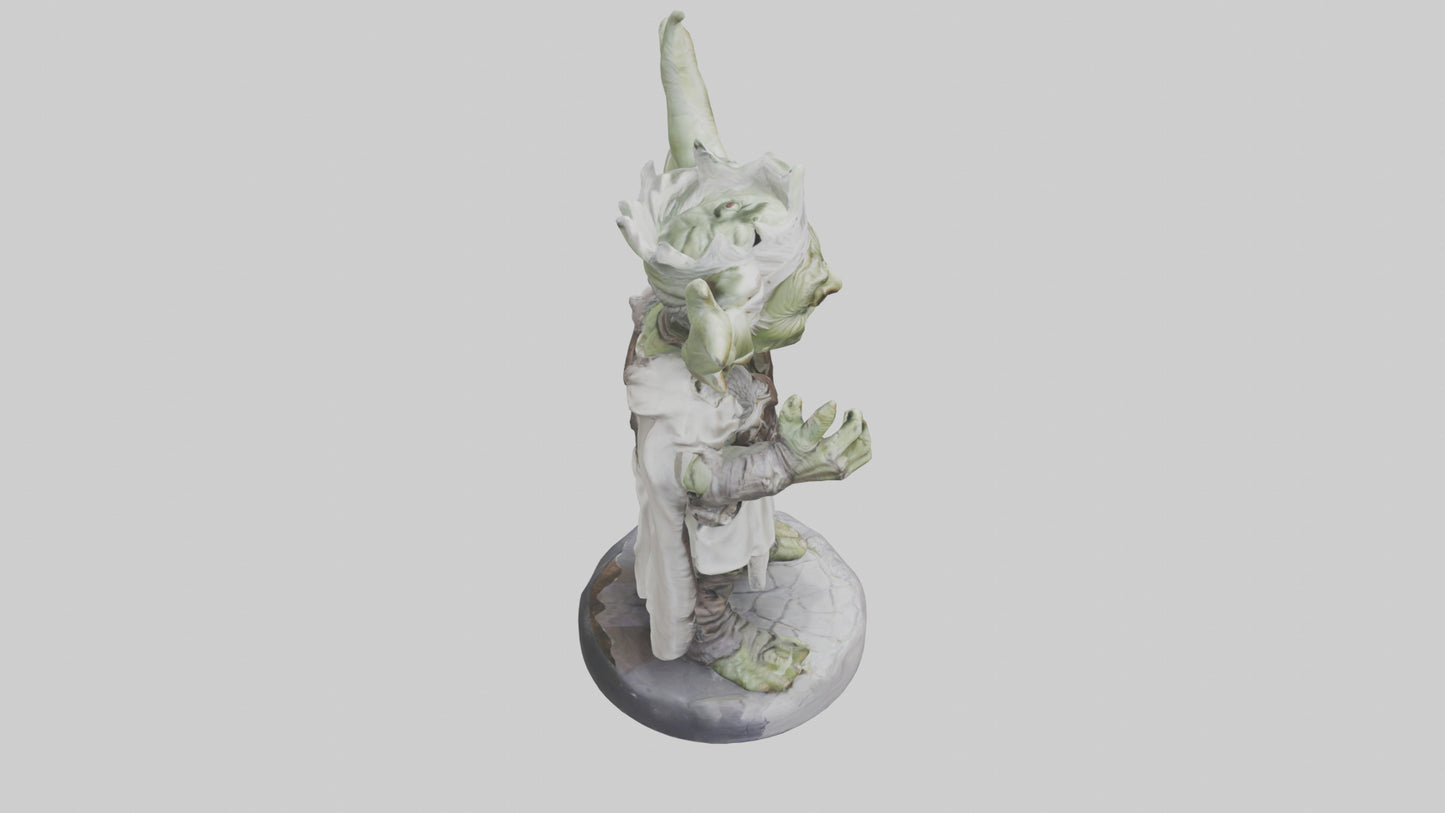 3D model Goblin King statue model VR / AR / low-poly