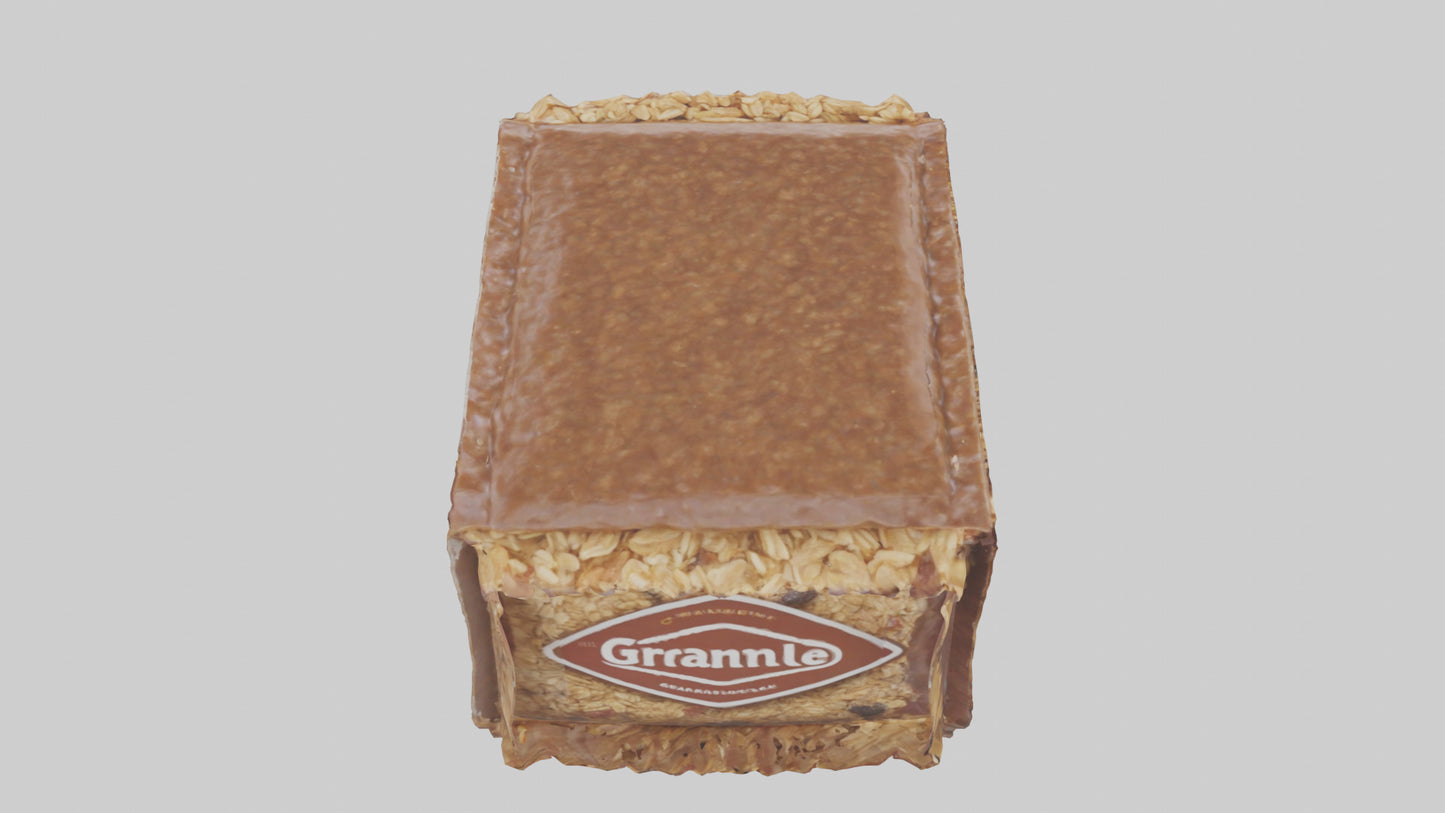 3D model Granola Bar Pack model VR / AR / low-poly