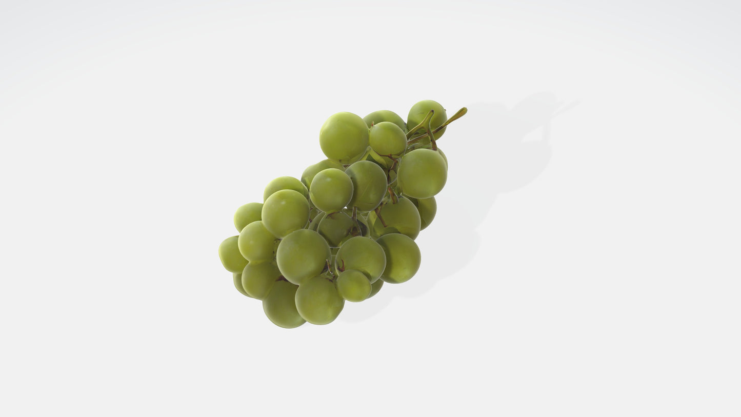 3D model Green Grape VR / AR / low-poly