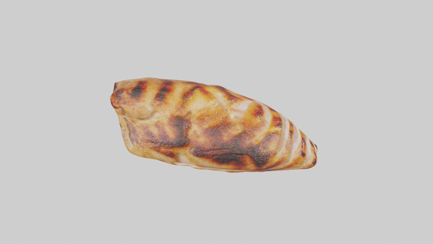 3D model Grilled chicken breast model VR / AR / low-poly