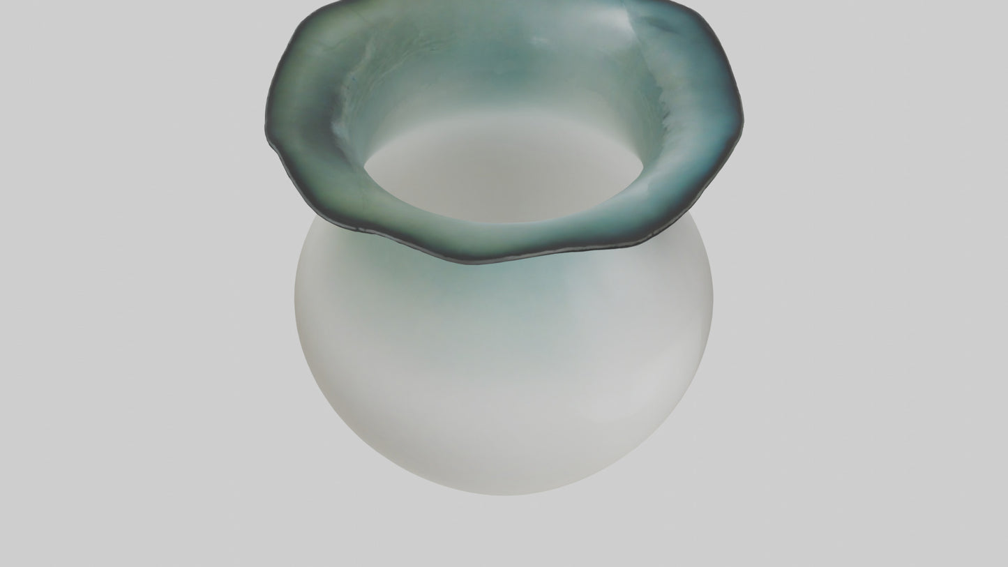 3D model Handblown glass vase model VR / AR / low-poly