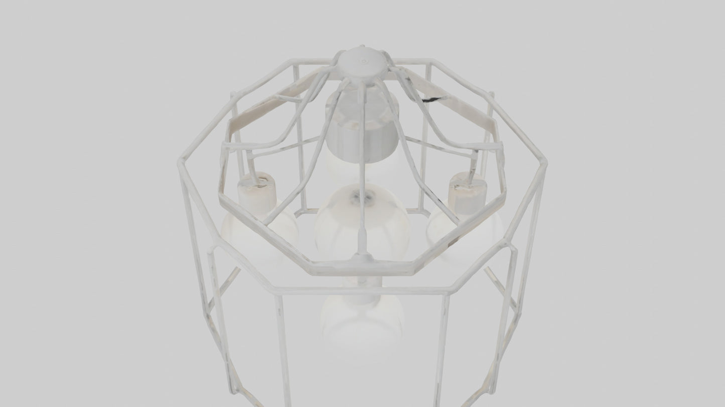 3D model Hanging light fixture model VR / AR / low-poly