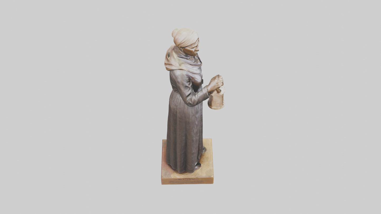 3D model Harriet Tubman statue model VR / AR / low-poly
