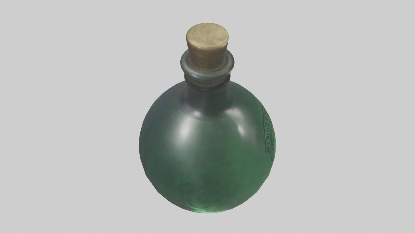 3D model Healing Potion Vial model VR / AR / low-poly