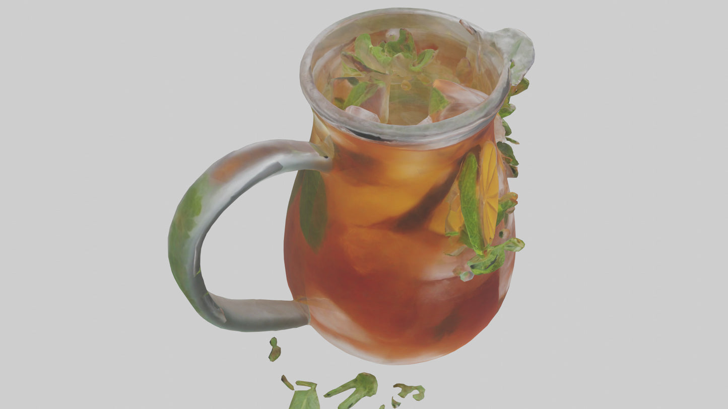 3D model Herbal iced tea model VR / AR / low-poly