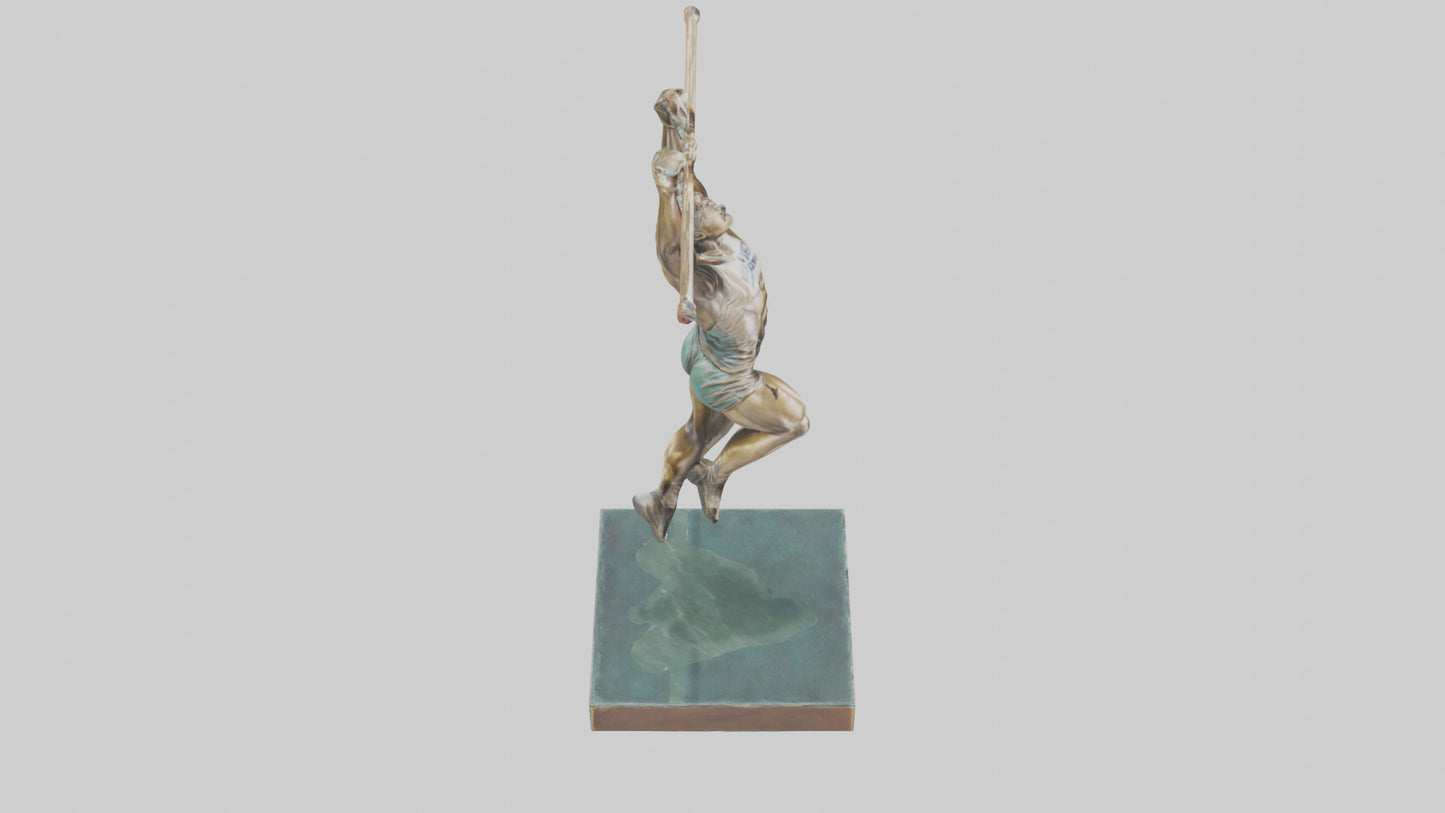 3D model HighJumper in Air statue model VR / AR / low-poly