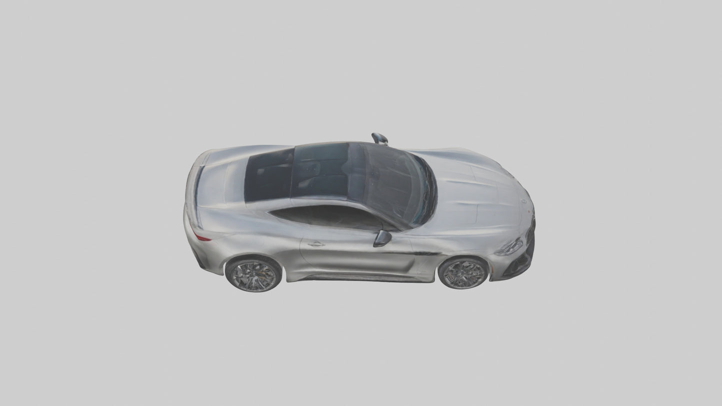 Highperformance Luxury Coupe model VR / AR / low-poly
