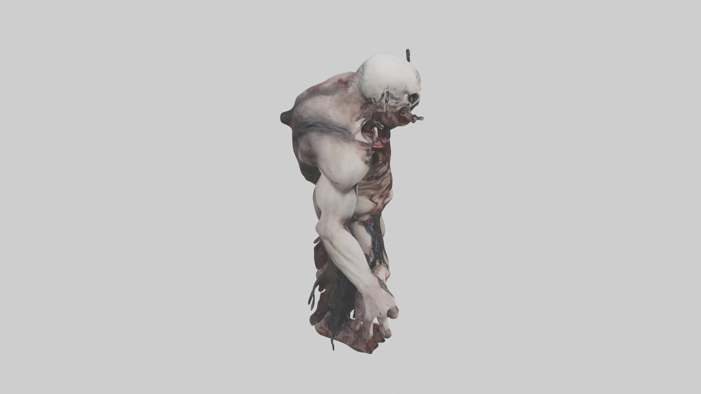 Horrordrenched nightmare model VR / AR / low-poly