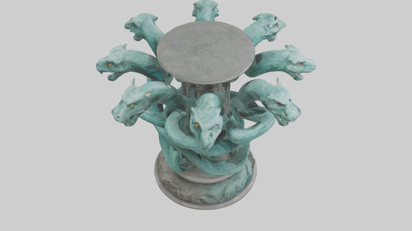 3D model Hydra statue model VR / AR / low-poly