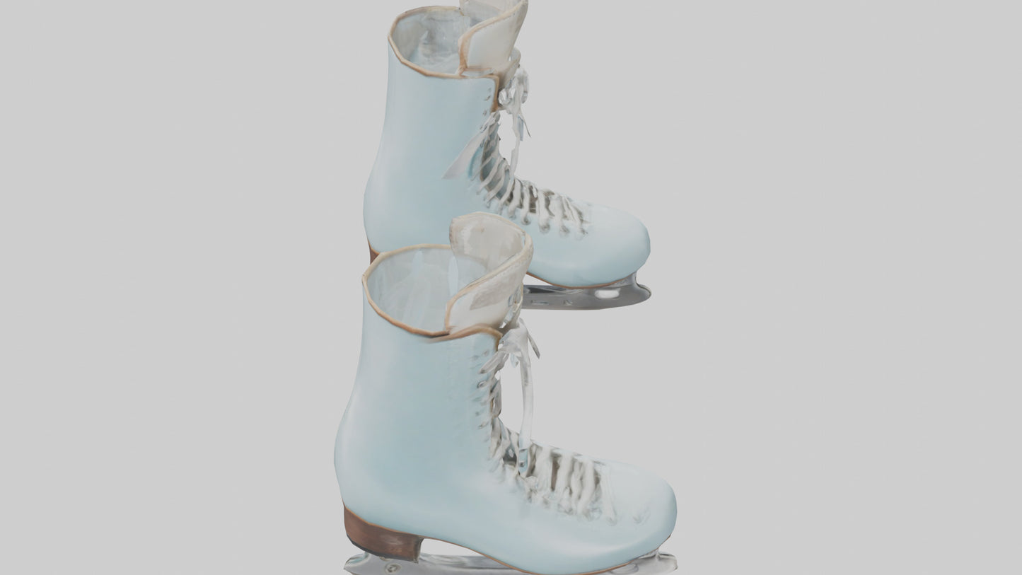 Ice Skates model VR / AR / low-poly