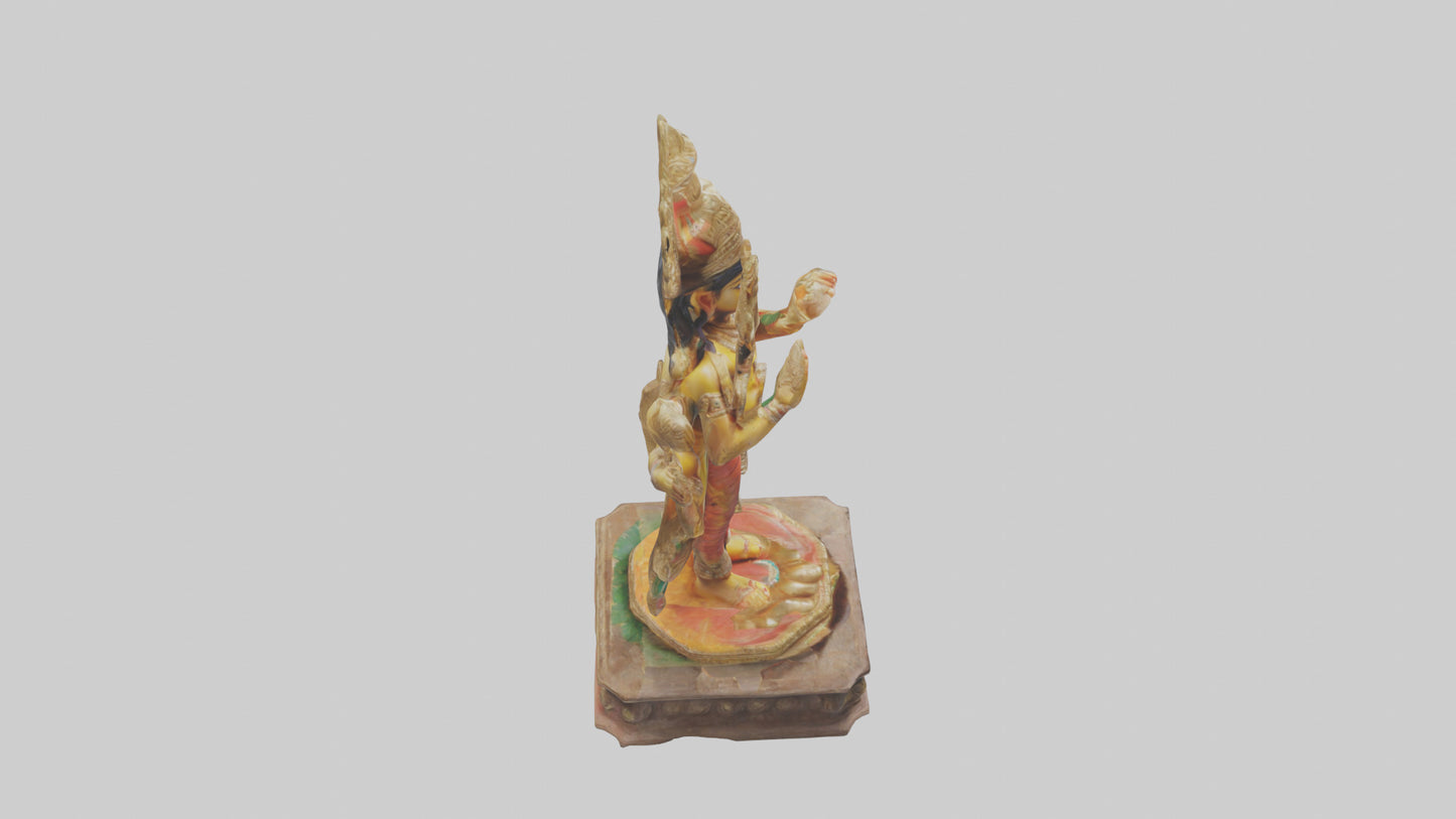 3D model Indian God statue model VR / AR / low-poly