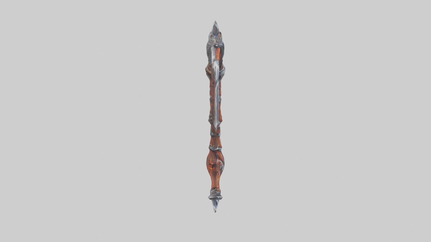 3D model Infernal Axe model VR / AR / low-poly