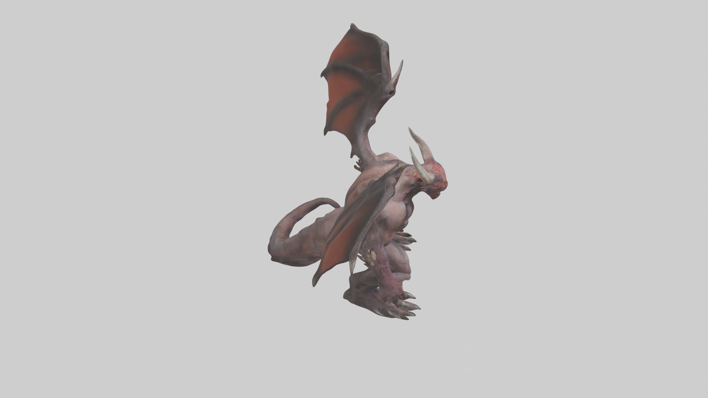 3D model Infernal Beast Model VR / AR / low-poly