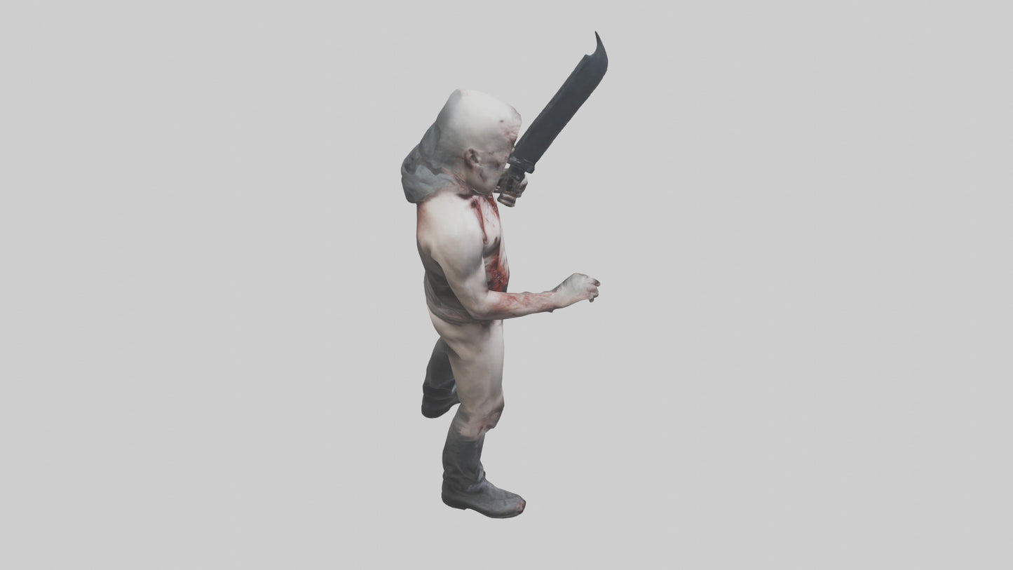 3D model Insane killer model VR / AR / low-poly