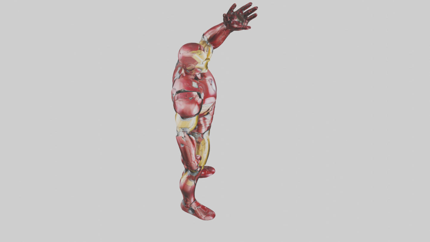 Iron Man statue model VR / AR / low-poly