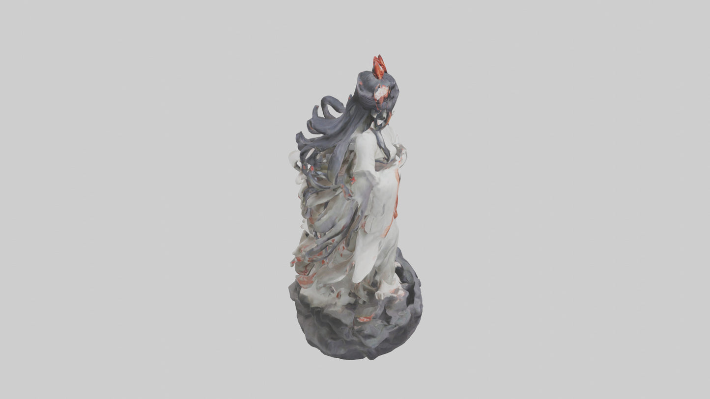3D model Izanami statue model VR / AR / low-poly