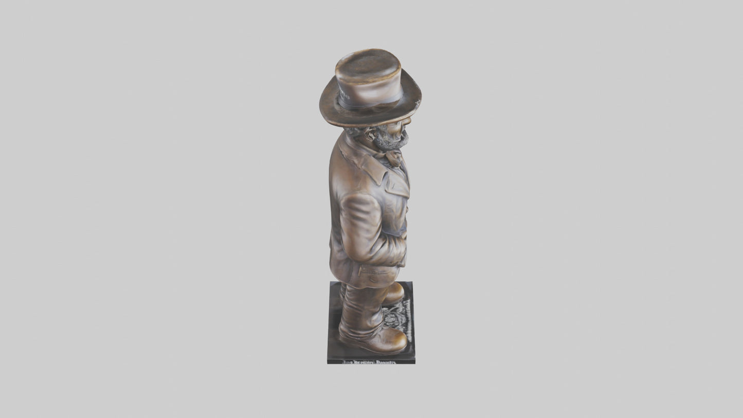 Jack Daniels statue model VR / AR / low-poly