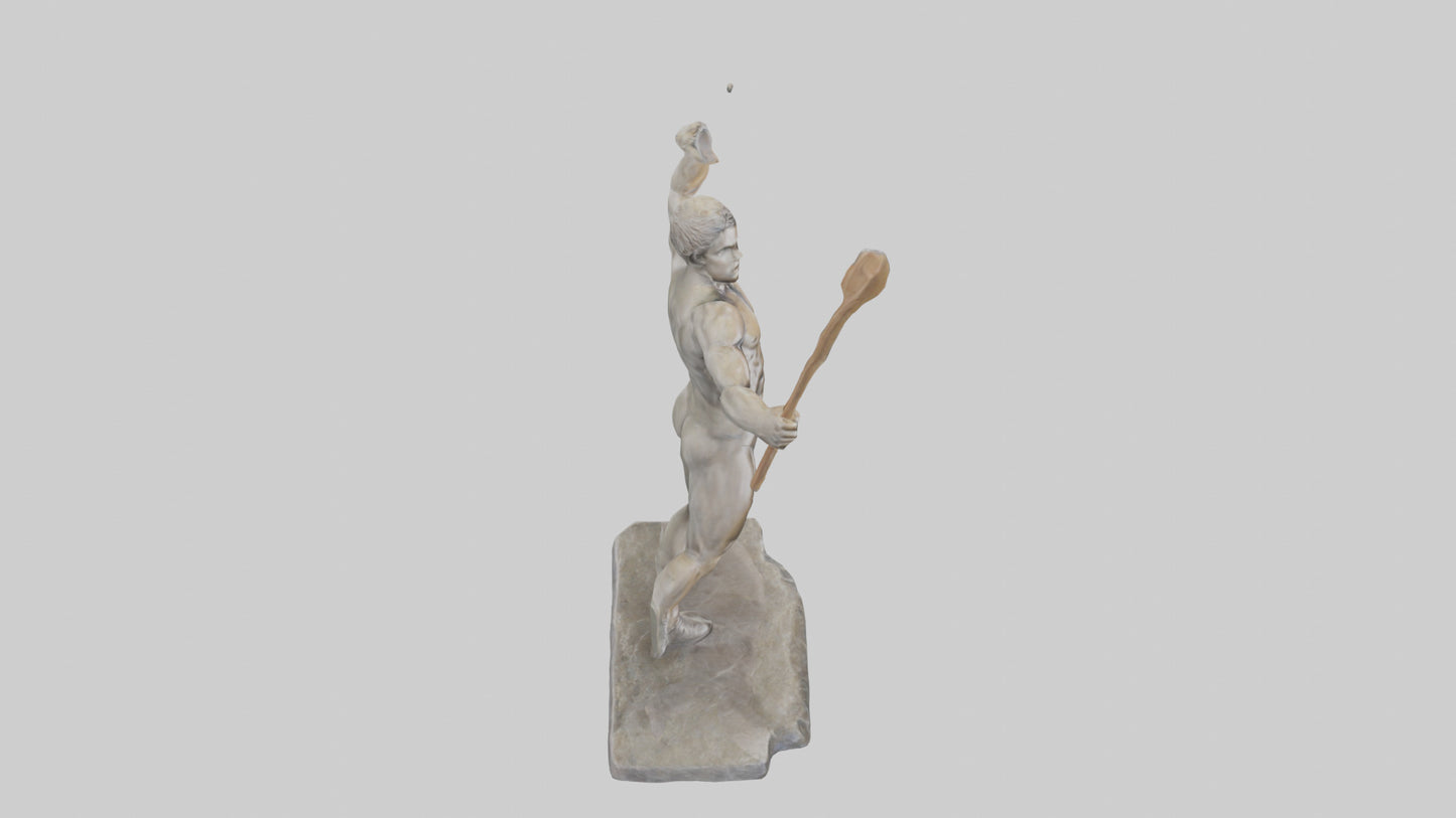 Javelin Thrower statue model VR / AR / low-poly