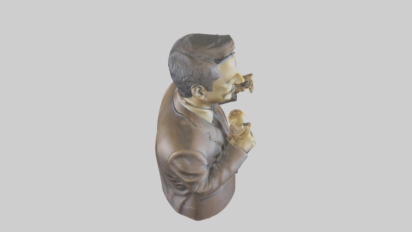 Jimmy Kimmel statue model VR / AR / low-poly