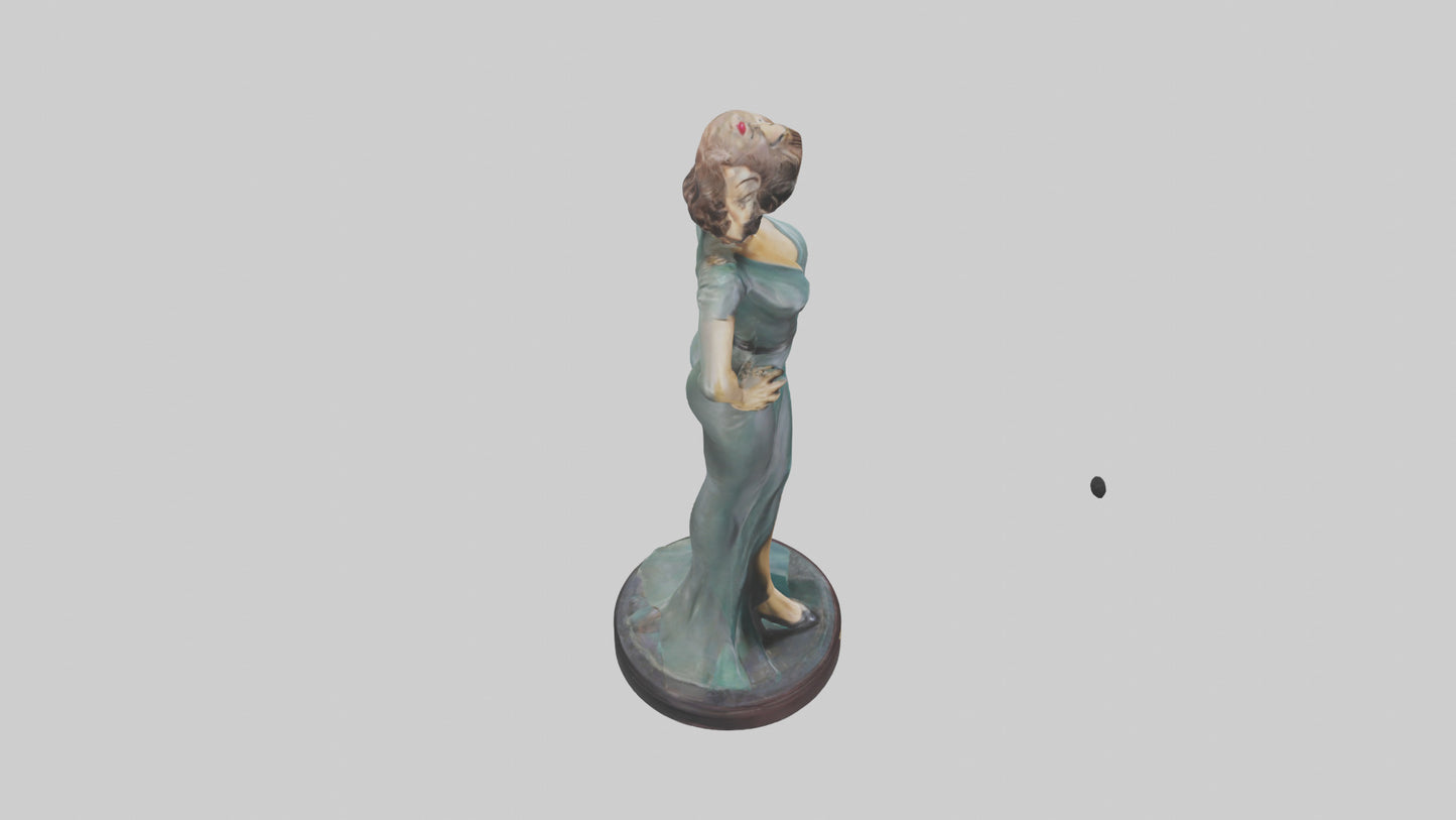 Joan Crawford statue model VR / AR / low-poly