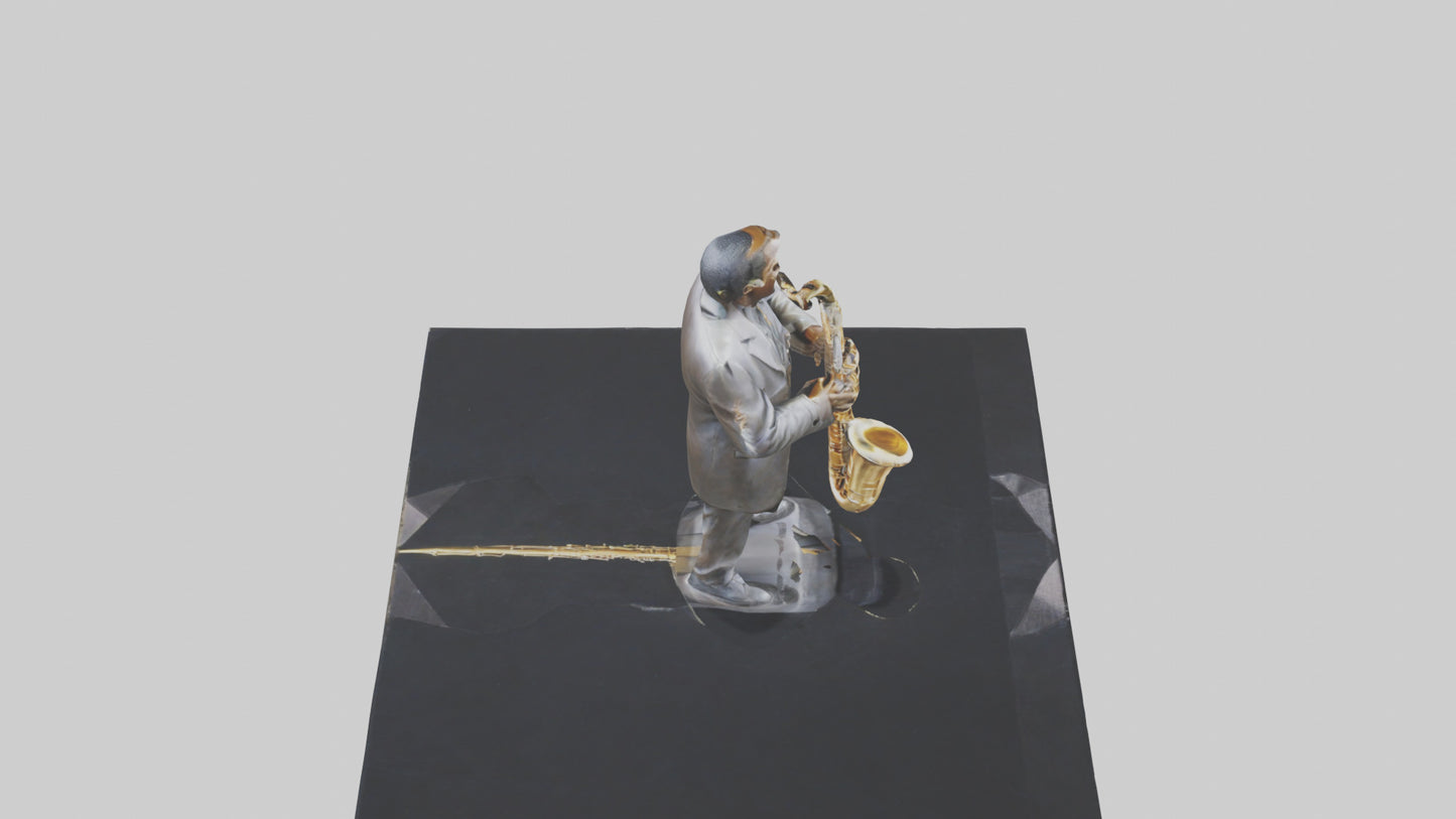 John Coltrane statue model VR / AR / low-poly