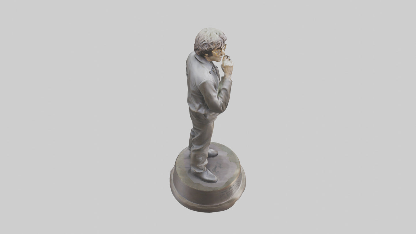 John Lennon statue model VR / AR / low-poly