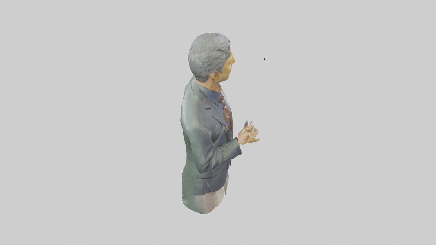 Jon Stewart statue model VR / AR / low-poly
