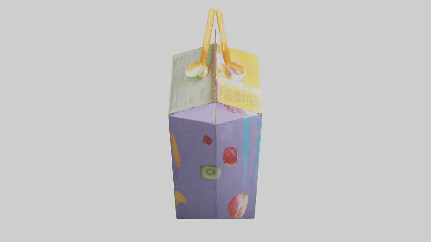3D model Juice Box model VR / AR / low-poly