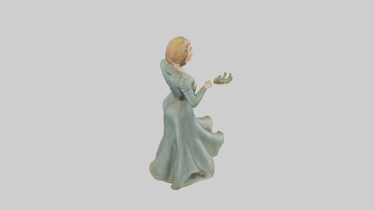 Julie Andrews statue model VR / AR / low-poly