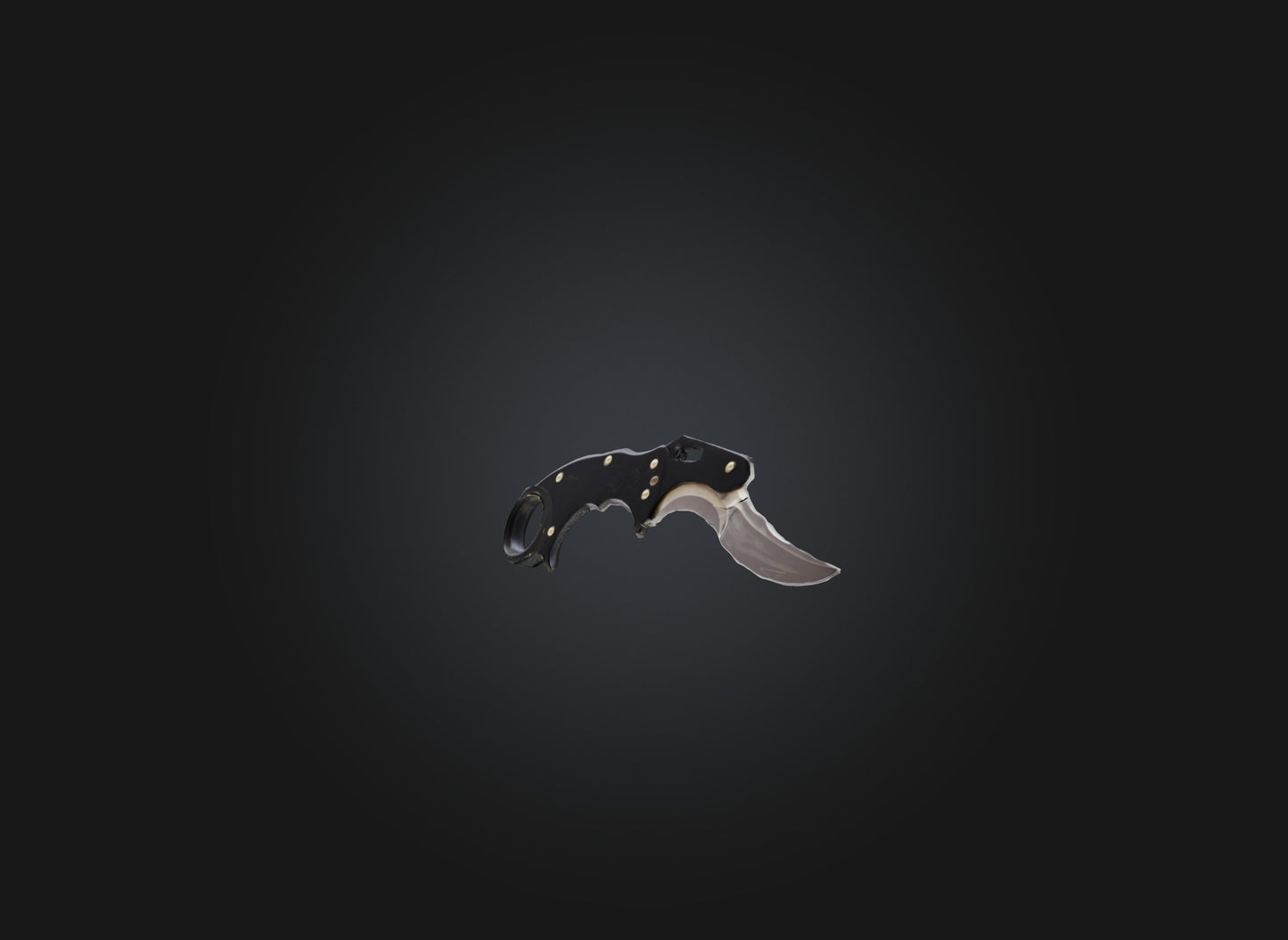 3D model karambit knife VR / AR / low-poly