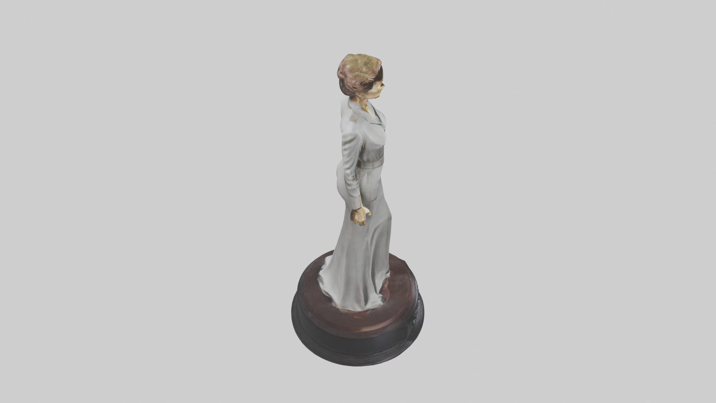 3D model Katharine Hepburn statue model VR / AR / low-poly