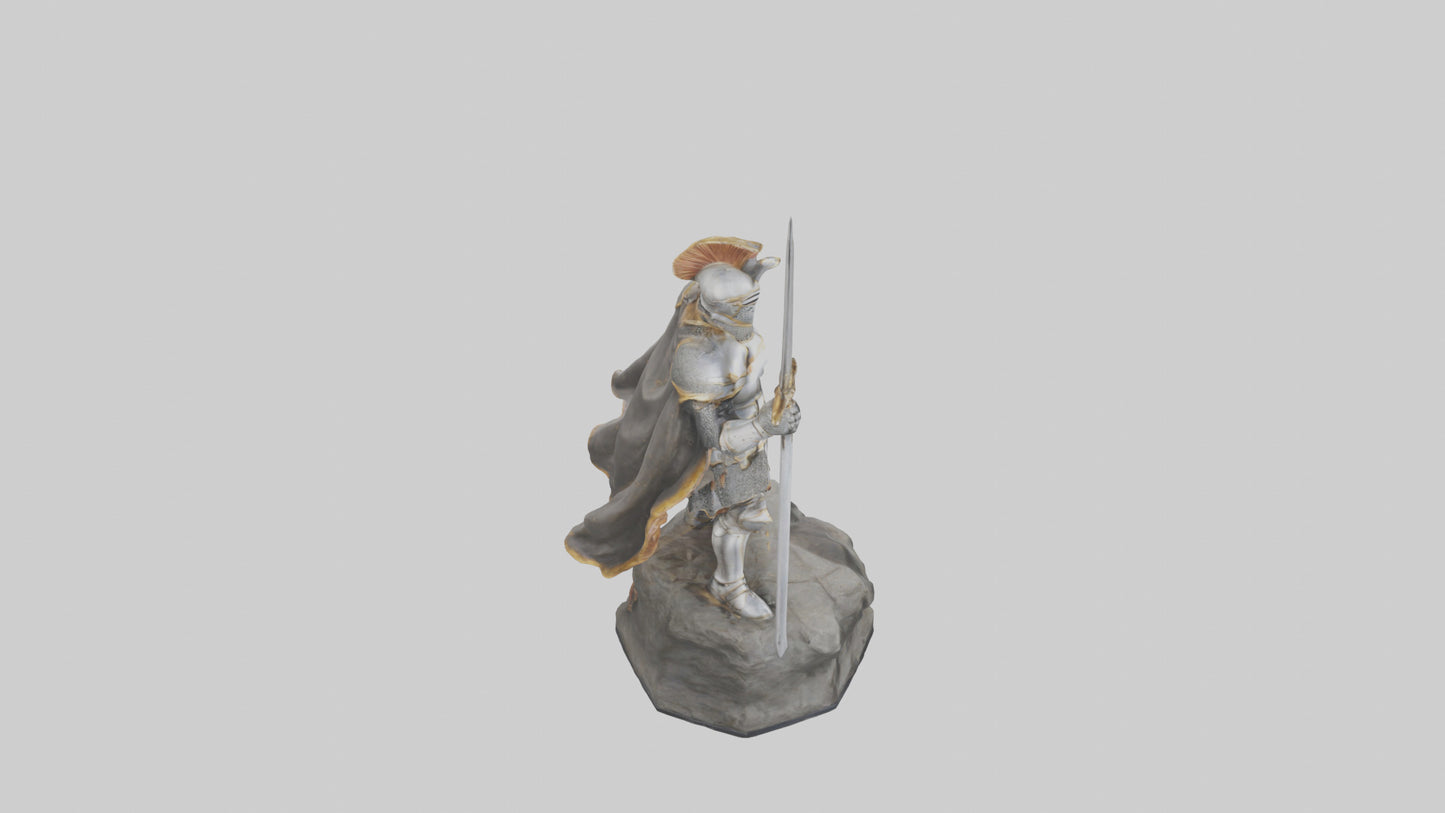 3D model Knight of Glory Statue model VR / AR / low-poly