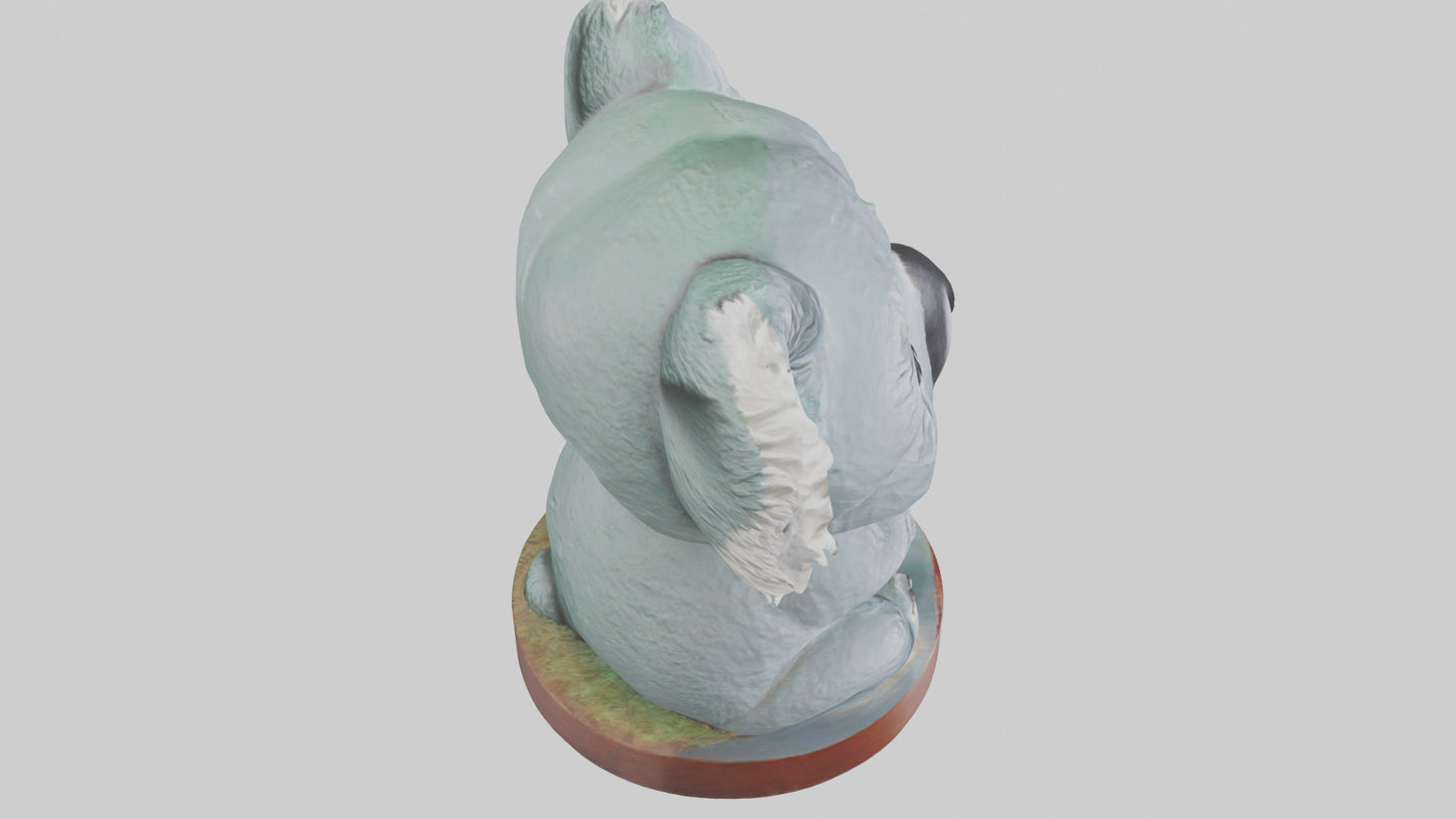 3D model Koala statue model VR / AR / low-poly