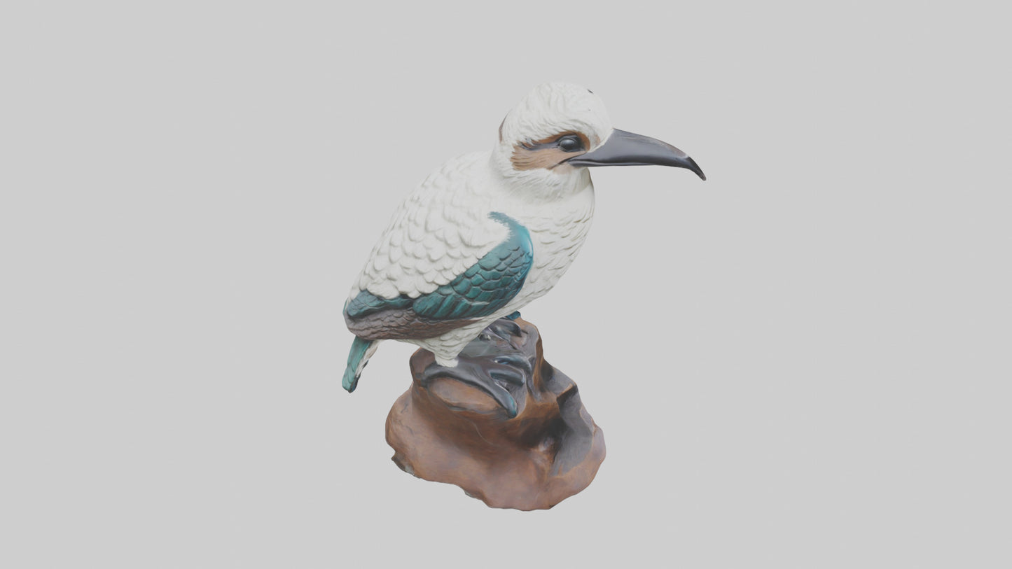 3D model Kookaburra statue model VR / AR / low-poly