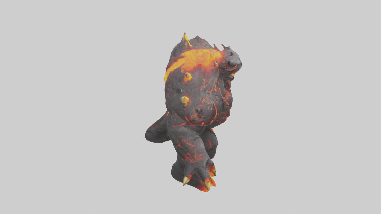 3D model Lava Beast model VR / AR / low-poly