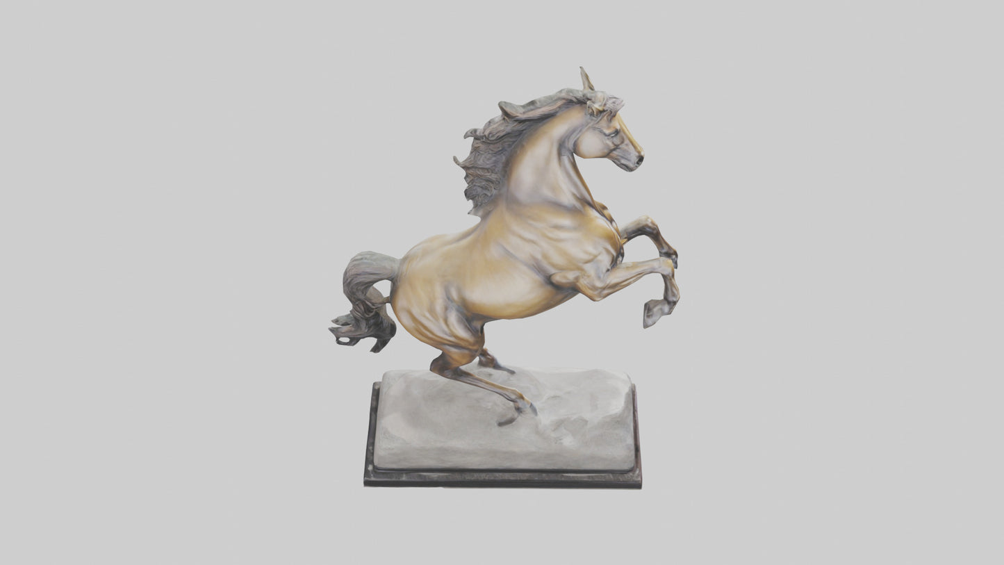 Leaping Horse statue model VR / AR / low-poly