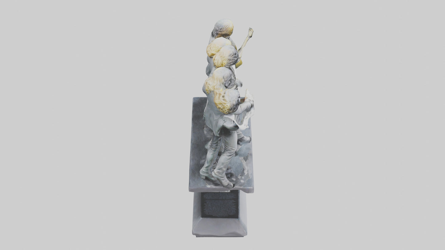 Led Zeppelin statue model VR / AR / low-poly