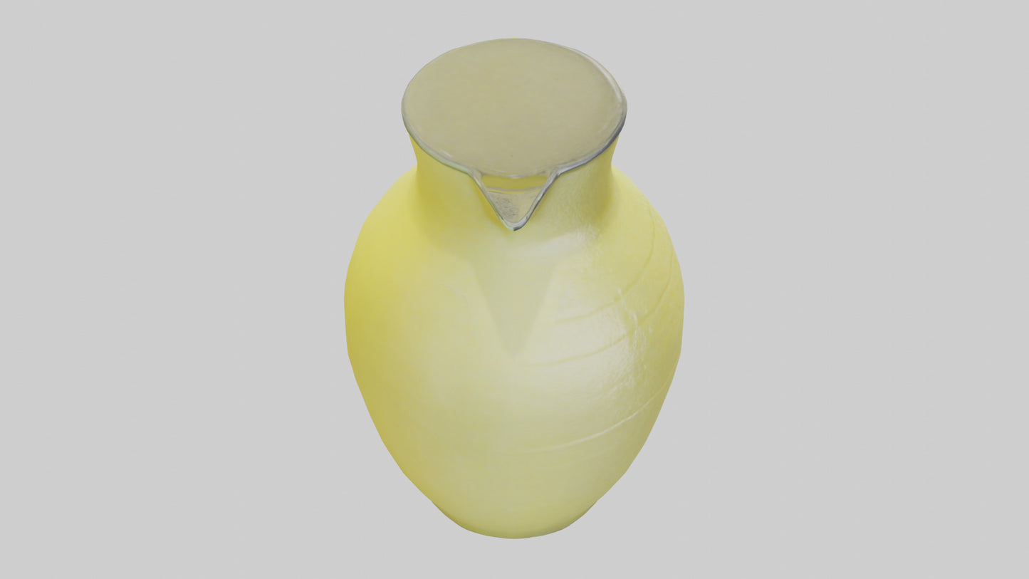 Lemonade Jug model VR / AR / low-poly