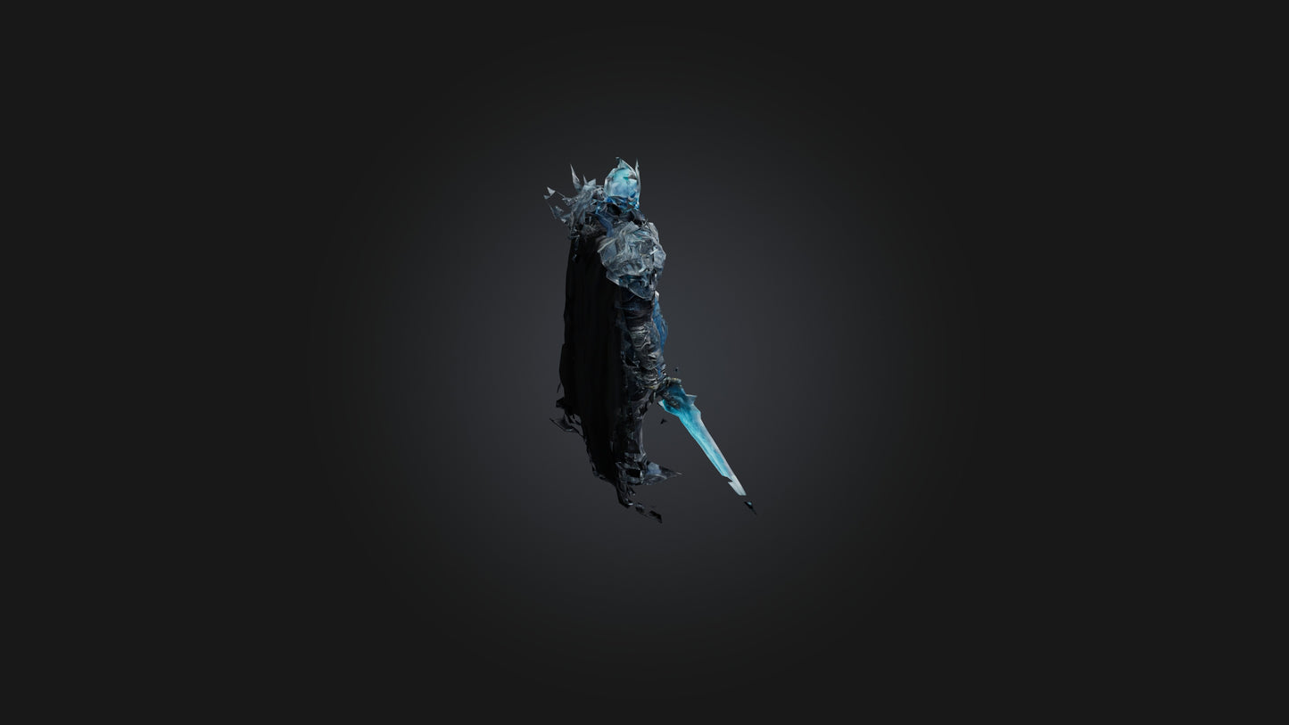 3D model Lich King VR / AR / low-poly