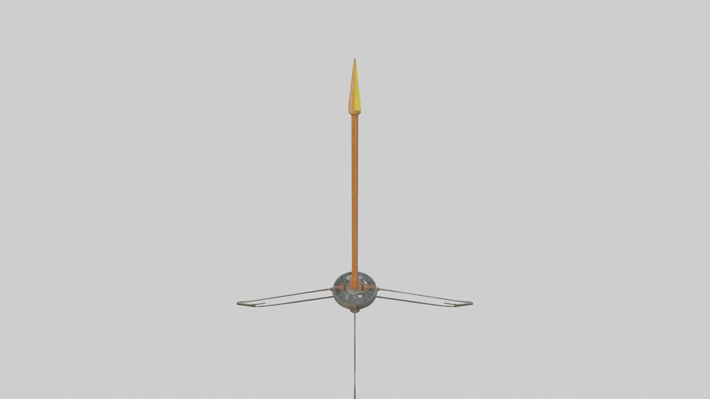 3D model Lightning Rod model VR / AR / low-poly