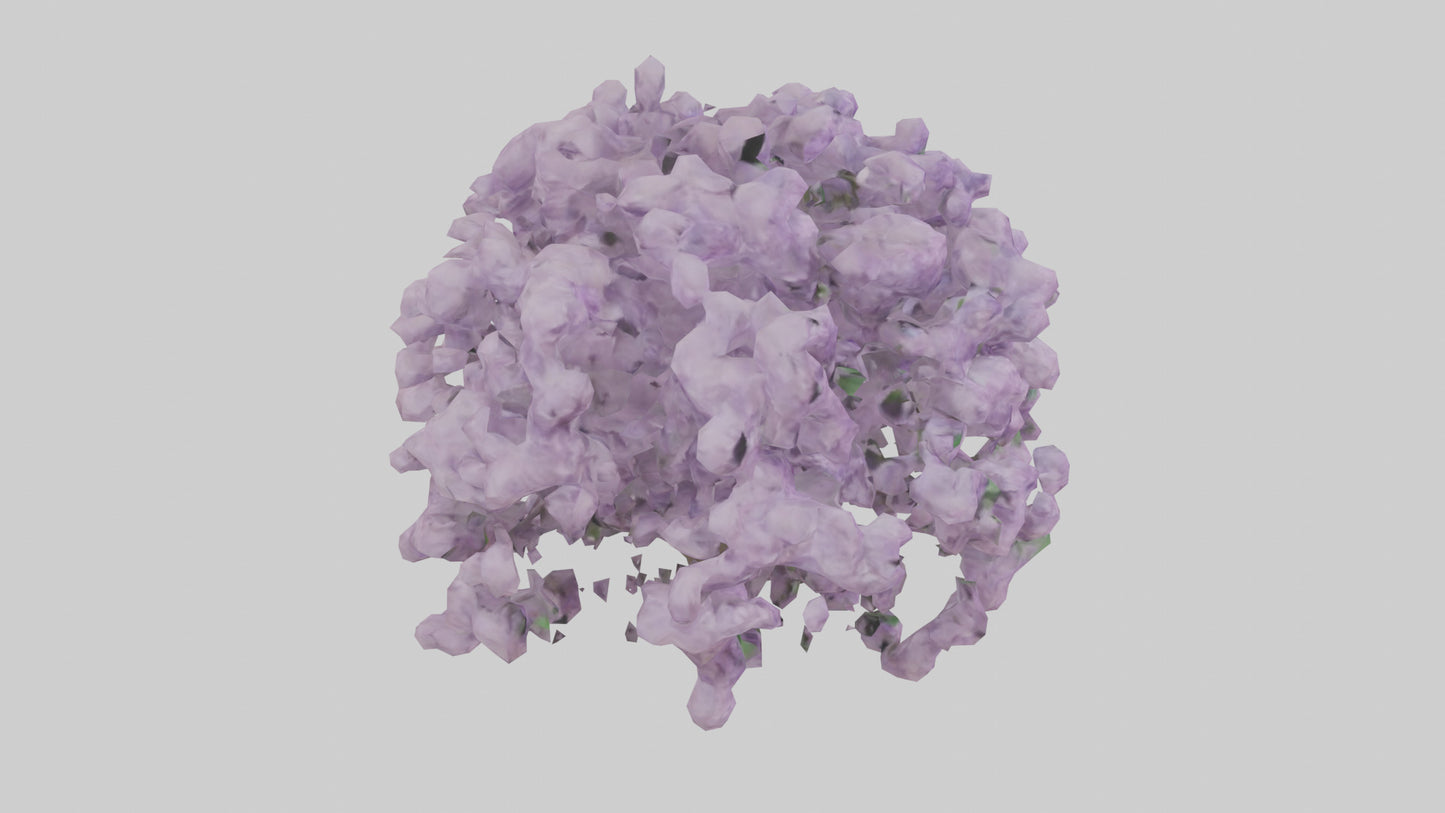 3D model Lilac and Tree model VR / AR / low-poly