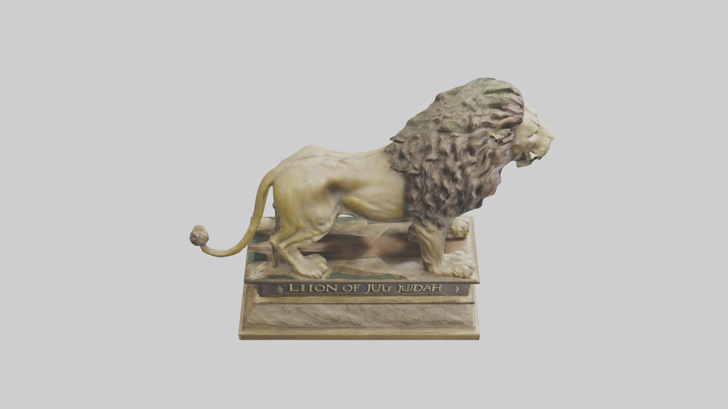 Lion of Judah statue model VR / AR / low-poly