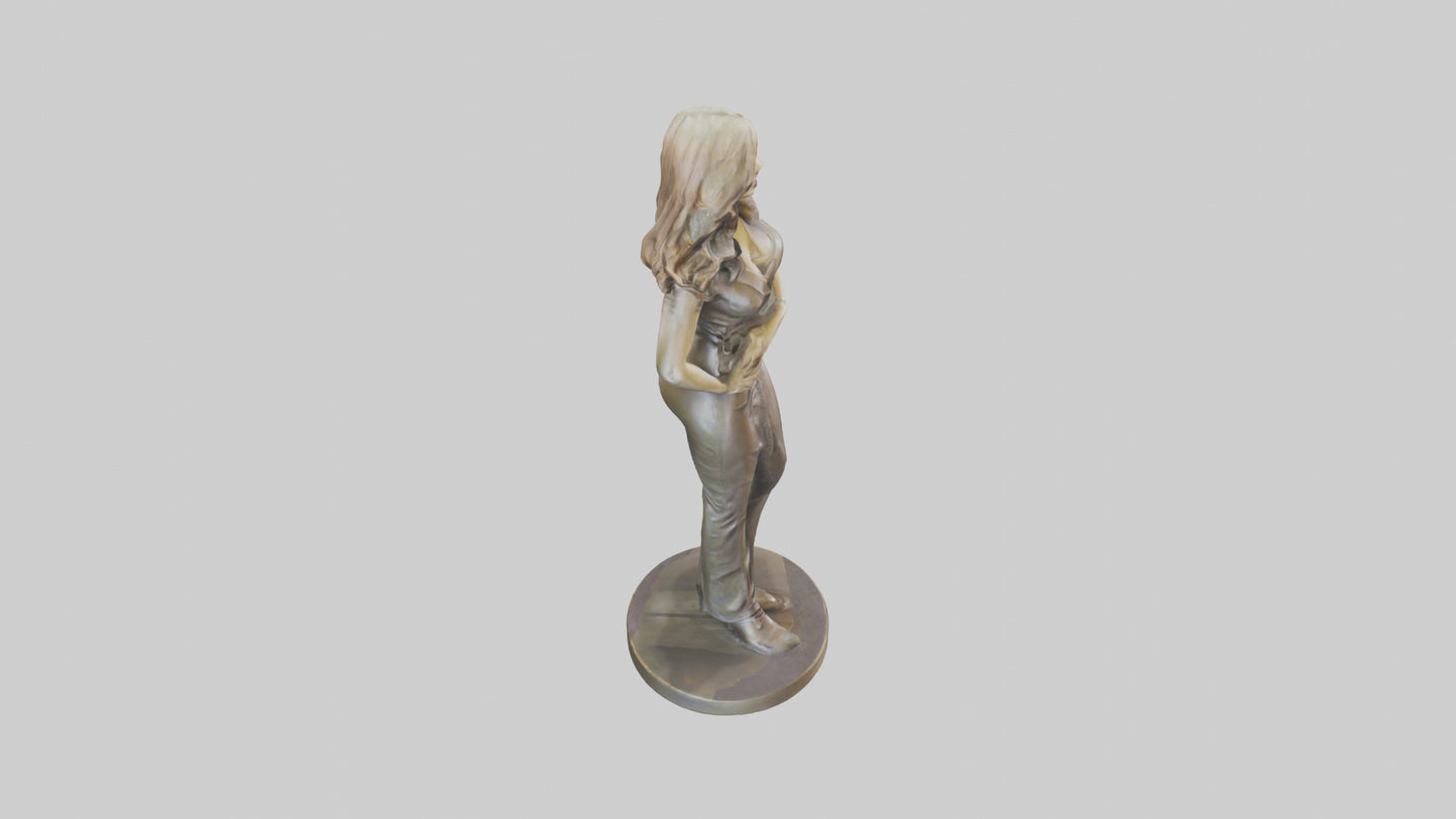 3D model Lisa Kudrow statue model VR / AR / low-poly