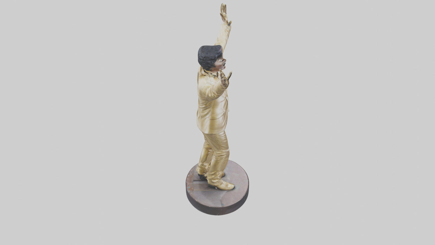 Little Richard statue model VR / AR / low-poly