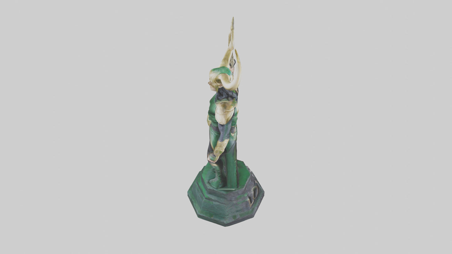 3D model Loki statue model VR / AR / low-poly