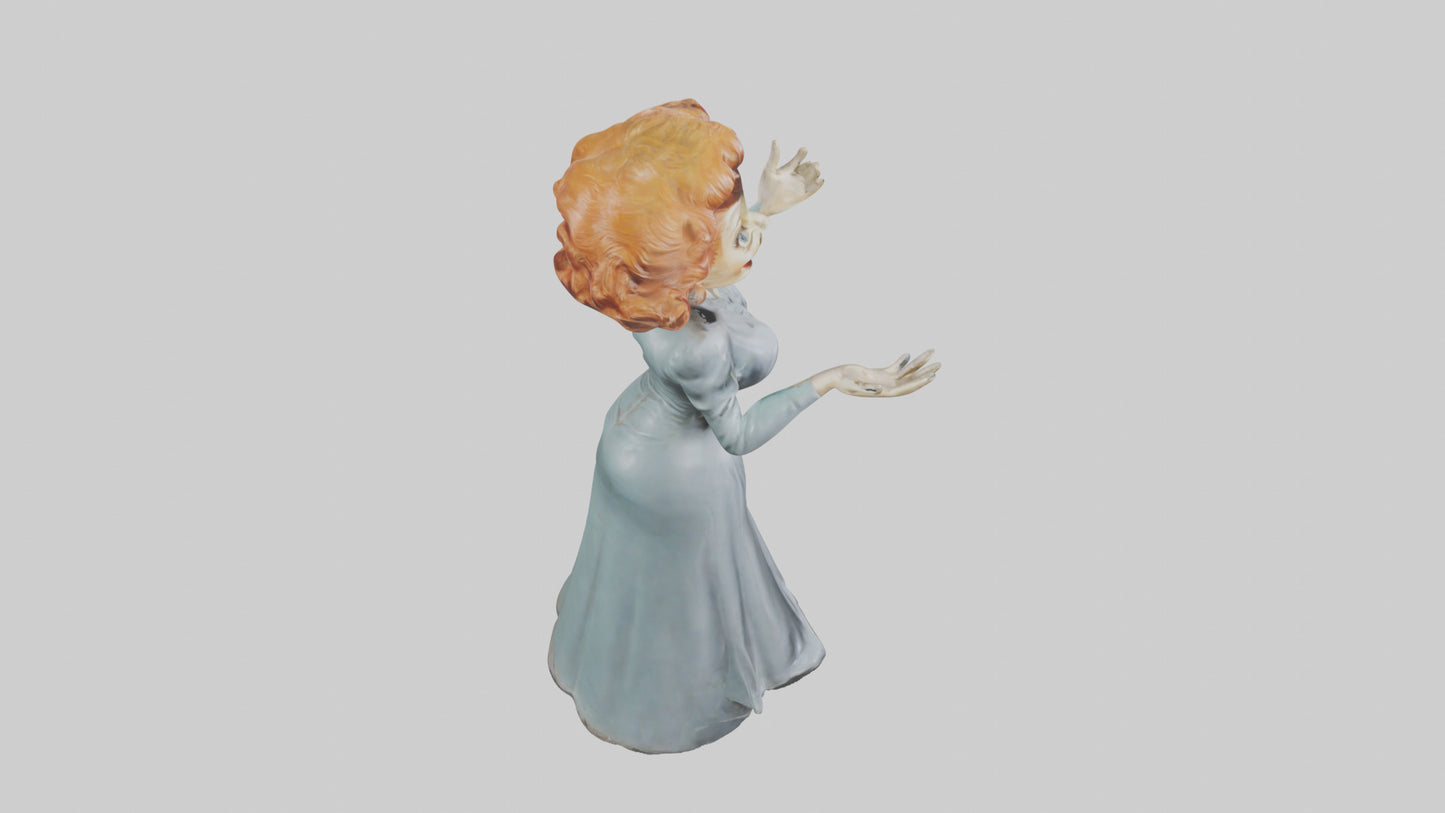 Lucille Ball statue model VR / AR / low-poly