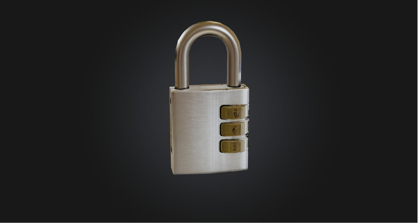 3D model Luggage lock VR / AR / low-poly