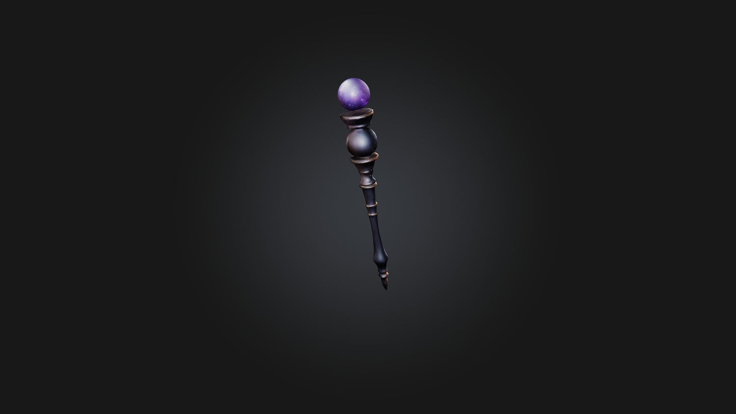 3D model Magic Wand VR / AR / low-poly